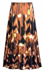 Plus Size Autumn Ember Slinky A-Line Skirt � Custom Length XL-9X
