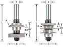 Amana 55436 In Style / Rail Router Bit  Set