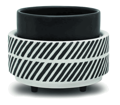 Black Herringbone Wax Melter - Item #66020