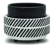 Black Herringbone Wax Melter - Item #66020 Black Herringbone Wax Melter - Item #66020
