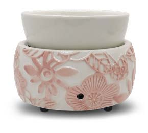 Pink & White Daisy Wax Melter - Item #66045