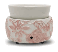Pink & White Daisy Wax Melter - Item #66045