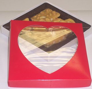 1 Pound Brittle in a Heart Box