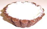 2.5 Inch Fluted Chocolate Tart Shell -  White Chocolate Lined - 6 Pack