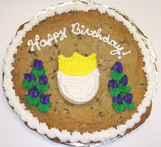 2 Pound Cookie Cake with Iced Tulip Cookie Cake