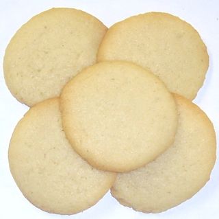 Almond Shortbread Cookies in a Small Tin