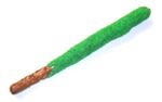 Chocolate Pretzel Rod with Green Colored Sugar