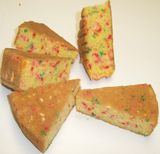 Confetti Cake with Your Choice Fudge and Filling - Dark Chocolate Topping - Decorated