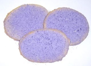 Egg Shaped Sugar Cookies with Lavender Sugar in a 1 Pound Decorative Box