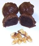 Milk Chocolate Brownie Balls with Walnuts in a 1 Pound Decorative Box