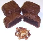 Milk Chocolate Covered Brownie Bites with Pecans in a 1/2 Pound Decorative Box  