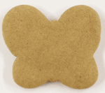 Undecorated 3.5" Butterfly Gingerbread Cookies