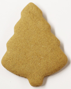 Undecorated 3.5" Christmas Tree Gingerbread Cookies