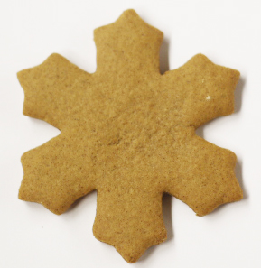 Undecorated 3.5" Wide Pointy Tip Snowflake Gingerbread Cookies