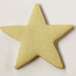 Undecorated 3" Pointy Tip Snowflake Sugar Cookies