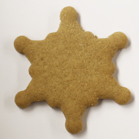 Undecorated 3" Rounded Tip Snowflake Gingerbread Cookies