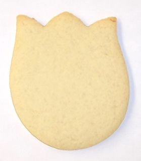 Undecorated 4" Tulip Sugar Cookies