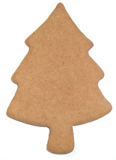 Undecorated Medium 5.5" Christmas Tree Gingerbread Cookies