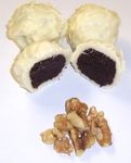 White Chocolate Brownie Balls with Walnuts in a 1 Pound Decorative Box