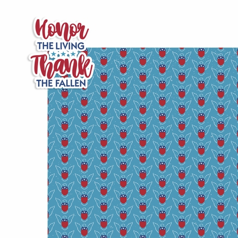 4th of July: Honor the Living 2 Piece Laser Die Cut Kit