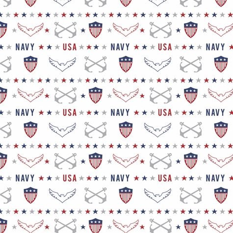 Armed Forces: Navy Pattern 12 x 12 Paper