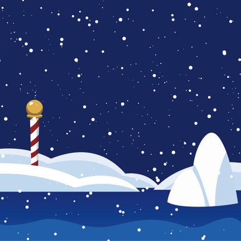 Christmas Songs: Santa Shark 12 x 12 Paper