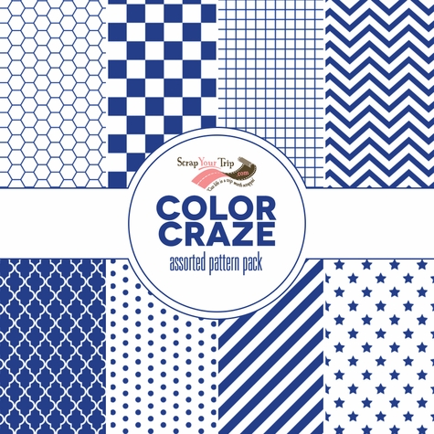 Color Craze Assorted Pattern Pack - Blue