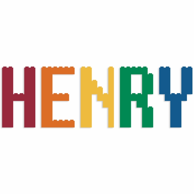 Custom Lego name Laser Die Cut