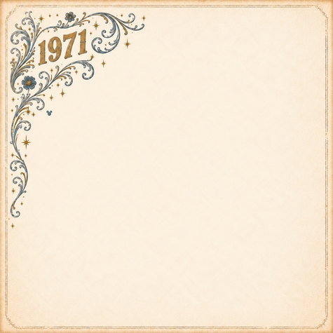 Enchanted Memories 1971 Corner Flourish 12 x 12 Paper