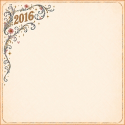 Enchanted Memories 2016 Corner Flourish 12 x 12 Paper