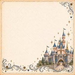 Enchanted Memories California Castle 12 x 12 Paper