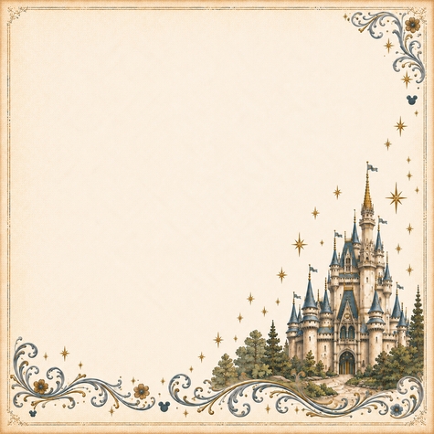 Enchanted Memories Castle 12 x 12 Paper