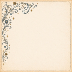 Enchanted Memories Corner Flourish 12 x 12 Paper