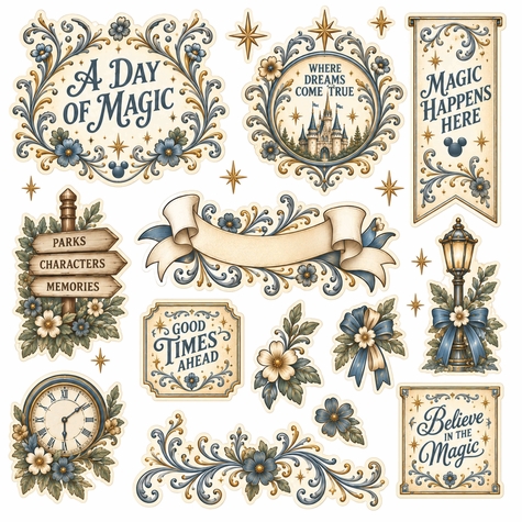 Enchanted Memories Fussy Cuts 12 x 12 Paper