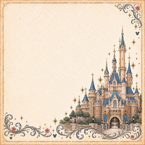 Enchanted Memories Hong Kong Castle 12 x 12 Paper
