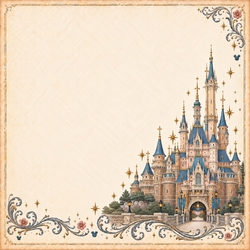 Enchanted Memories Hong Kong Castle 12 x 12 Paper