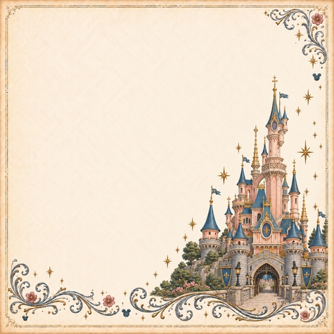 Enchanted Memories Paris Castle 12 x 12 Paper