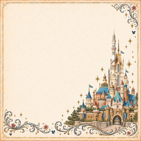 Enchanted Memories Shanghai Castle 12 x 12 Paper