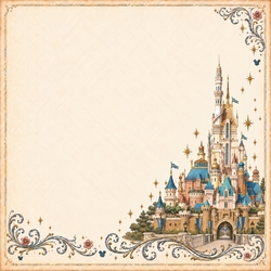 Enchanted Memories Shanghai Castle 12 x 12 Paper