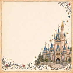 Enchanted Memories Tokyo Castle 12 x 12 Paper