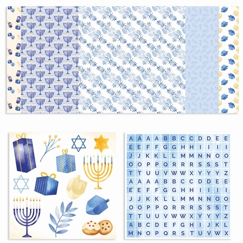 Hanukkah Cut Outs and 12 x 12 Paper Kit