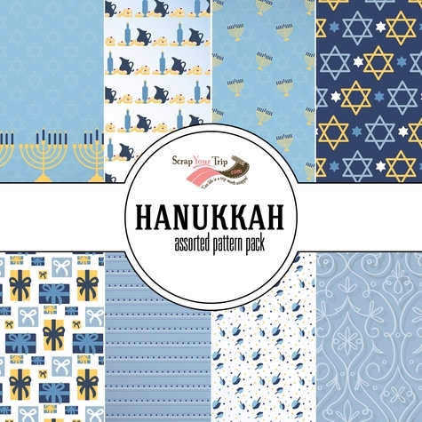 Hanukkah: Hanukkah Assorted 12 x 12 Paper Pack