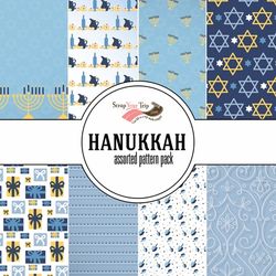 Hanukkah: Hanukkah Assorted 12 x 12 Paper Pack