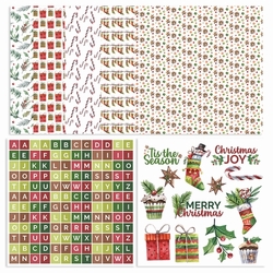 Happy Christmas Cut Outs and 12 x 12 Paper Kit