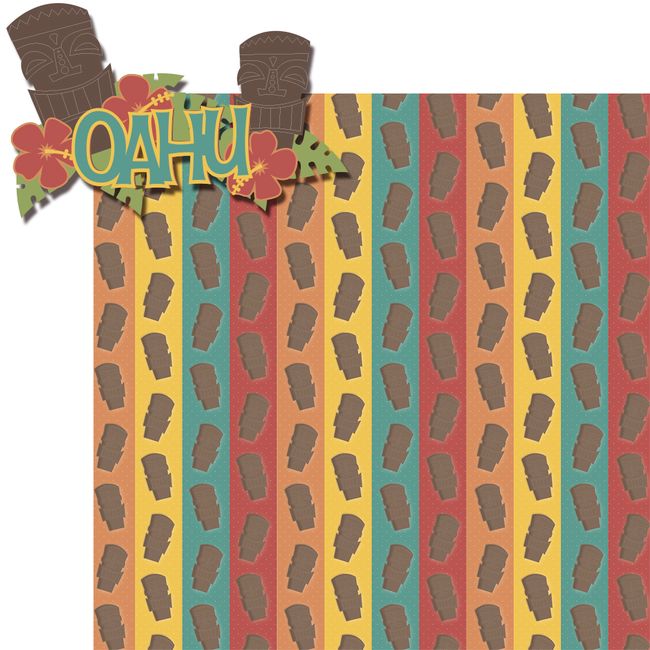 Hawaiian Getaway Oahu 2 Piece Laser Die Cut Kit