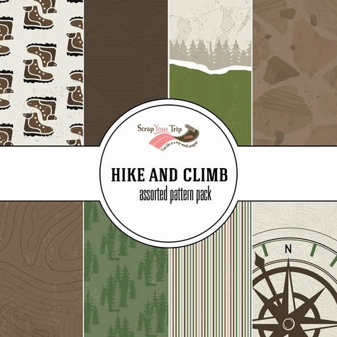 Hike and Climb Assorted 12 x 12 Paper Pack