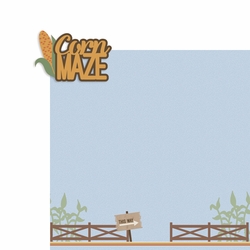 It's Finally Fall: Corn Maze 2 Piece Laser Die Cut Kit