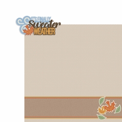It's Finally Fall: Sweater Weather 2 Piece Laser Die Cut Kit