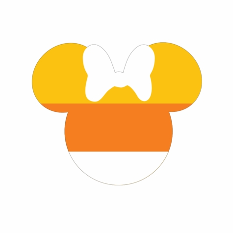 Mickey Head - Candy Corn Minnie