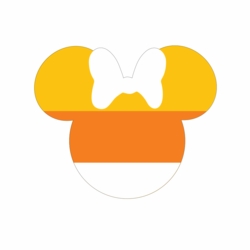 Mickey Head - Candy Corn Minnie